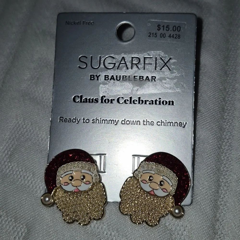 Sugarfix by Baublebar Claus For Celebration EARRINGS - New